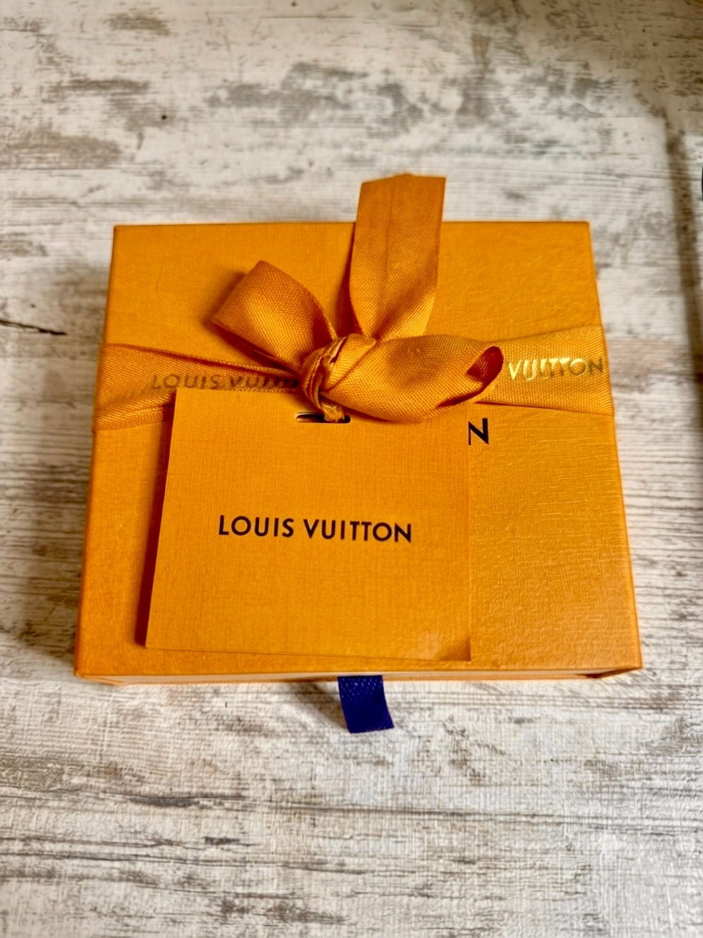 Louis Vuitton Empty Gift Box with Ribbon & Gift Tag